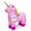 Trendario Einhorn Pinata – 57x37cm groß in Rosa / Pink – ungefüllt – Ideal zum Befüllen mit Süßigkeiten und Geschenken