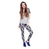 Leggins Schwarz Unicorn Einhorn Leggings Hose Regenbogen Sommer