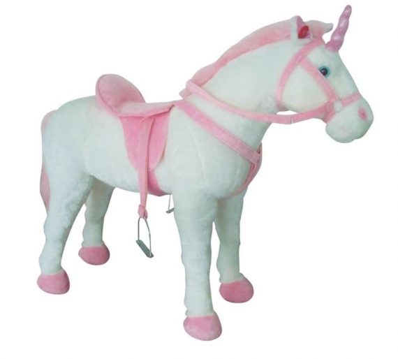 pluschpferd-einhorn-weiss-soundsattel
